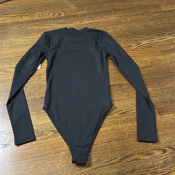 NWT Good American Black Long Sleeve Bodysuit - Size 0/XS - Picture 10 of 12